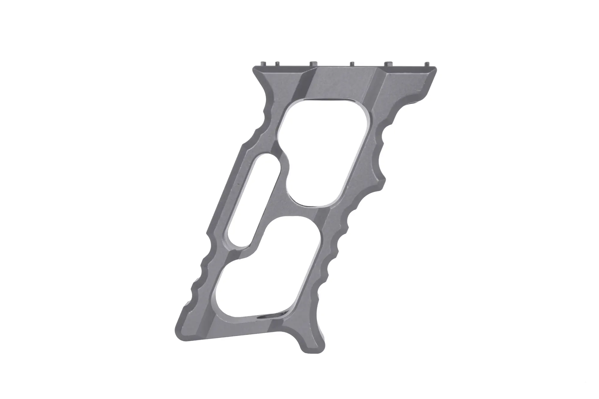 Punho angular de alumínio TD Minivert KeyMod/M-LOK Cinza