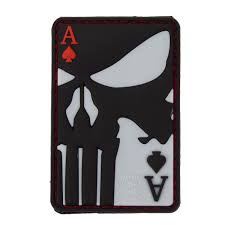 Punisher Ace of Spades Rubber Patch