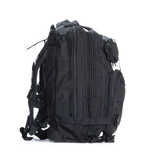MOCHILA TÁTICA MOLLE COMBAT ZONE COMPACTA ASSALTO 25L PRETA