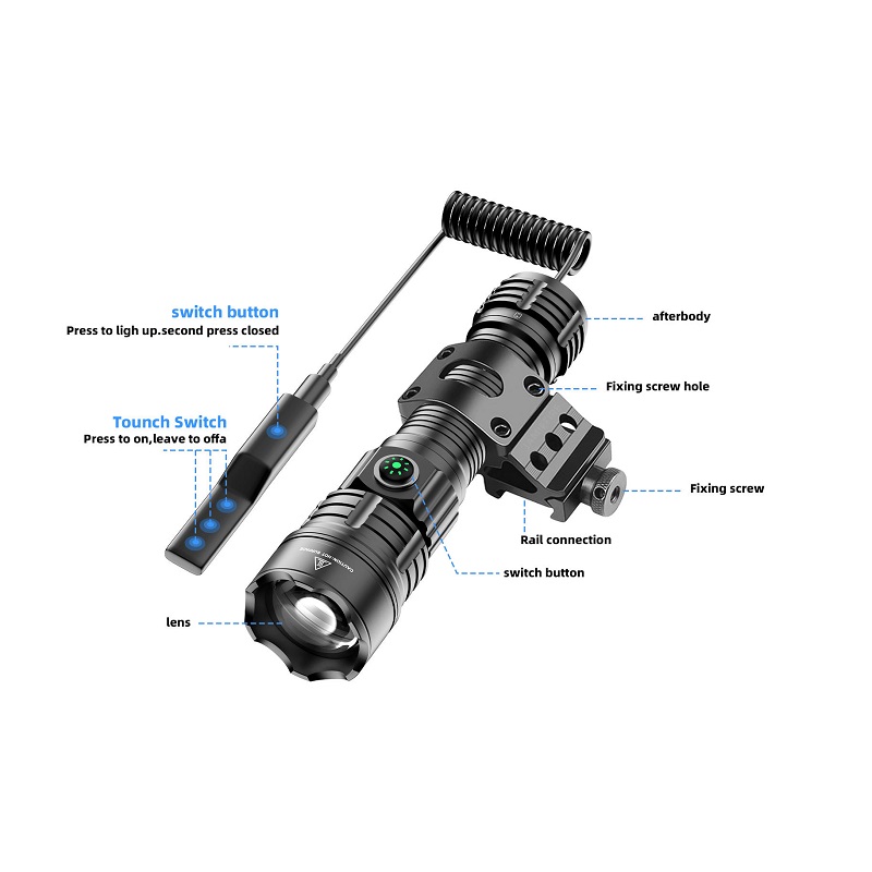 Lanterna tactica JF030 recarregavel