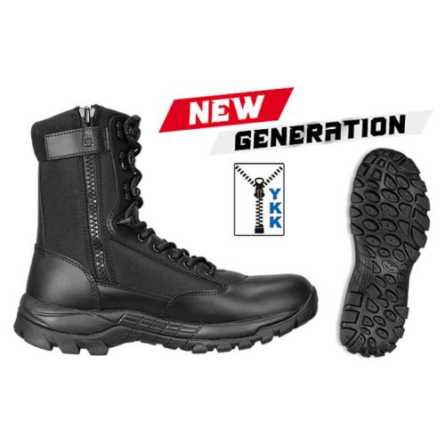 botas com zíper barbaric 9" pretas Tamanho 42