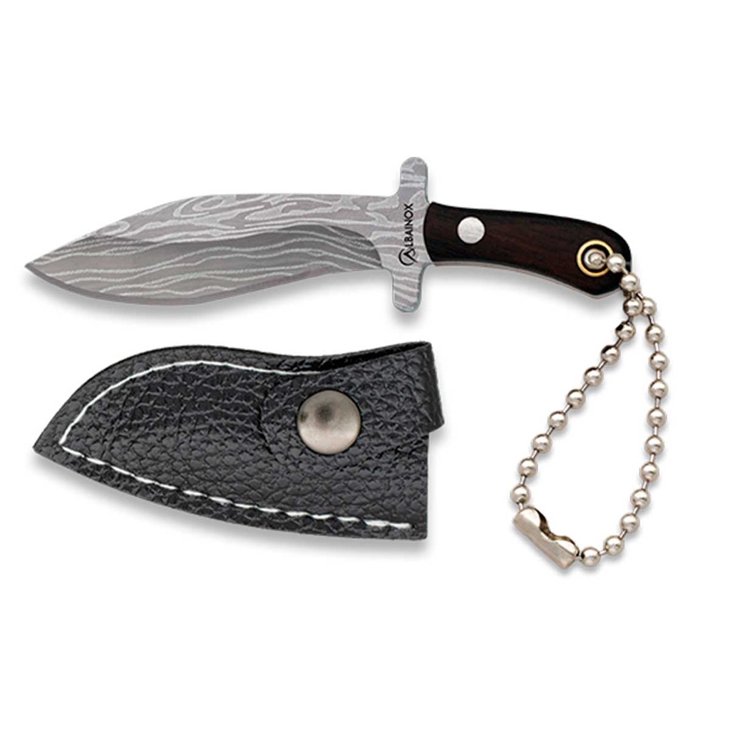 Porta-Chaves FACA BOWIE COM BAINHA PRATEADA