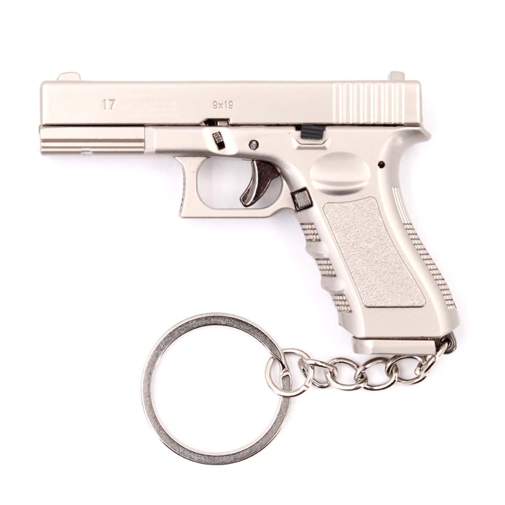 porta chaves G17 7 CM PRATA