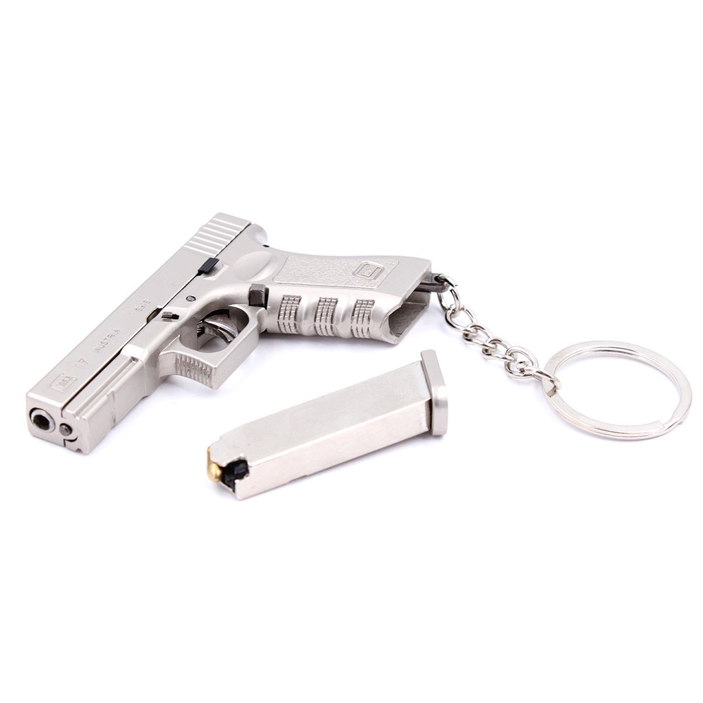 porta chaves G17 7 CM PRATA