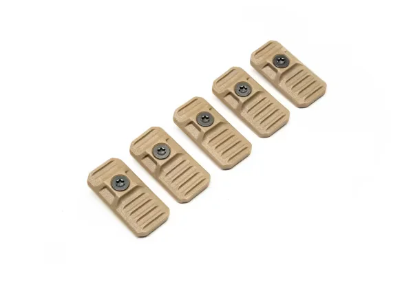 M-LOK / Keymod Cover com sistema de gerenciamento de cabos 5 peças TAN
