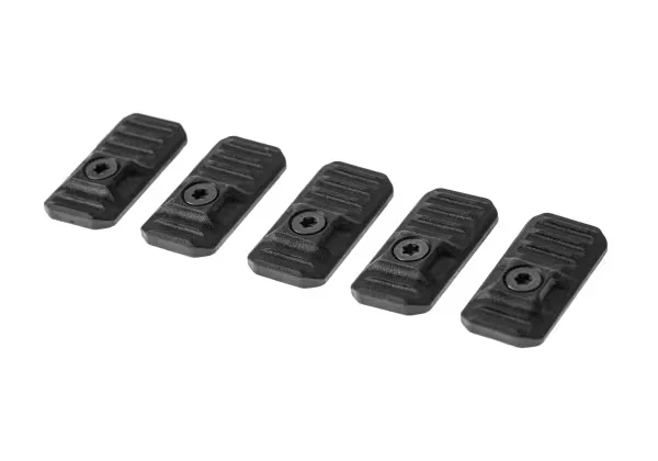 M-LOK / Keymod Cover com sistema de gerenciamento de cabos 5 peças preto