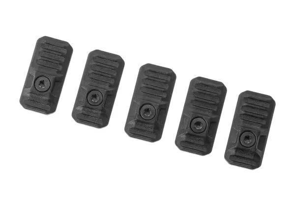 M-LOK / Keymod Cover com sistema de gerenciamento de cabos 5 peças preto