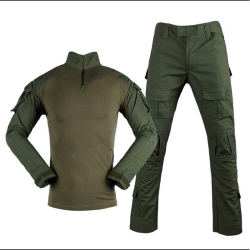 Uniforme de Combate B com cotoveleiras e joelheiras OD L