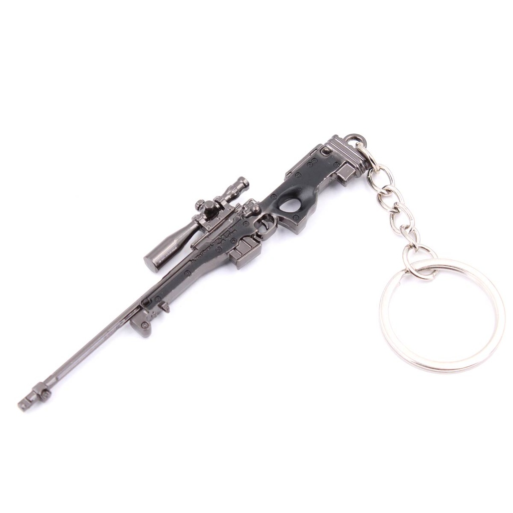 L96 9 CM CHAVEIRO RIFLE PRETO