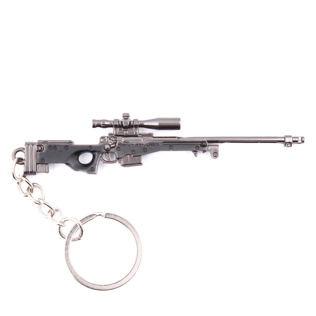 L96 9 CM CHAVEIRO RIFLE PRETO