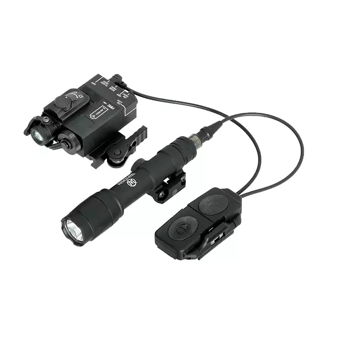 Interruptor duplo com montagem rápida - preto [WADSN]