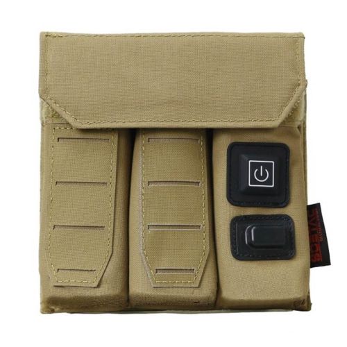Bolsa tripla para carregador de pistola com sistema de aquecimento (Tan)