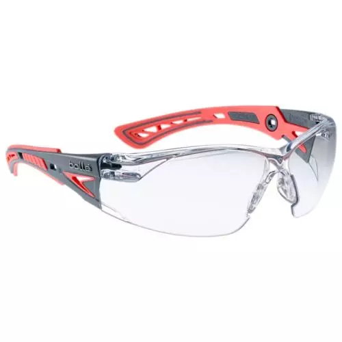 Óculos vermelhos transparentes