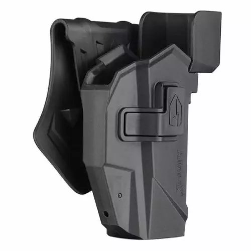 Coldre Rígido glock com ponto vermelho AMOMAX PRETO