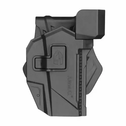 Coldre Rígido glock com ponto vermelho AMOMAX PRETO
