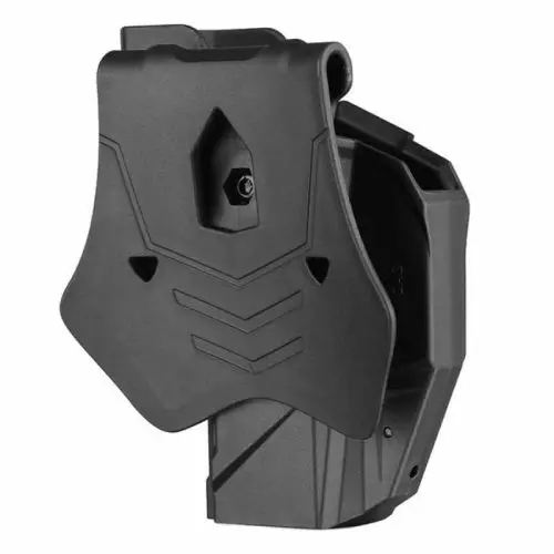 Coldre Rígido glock com ponto vermelho AMOMAX PRETO