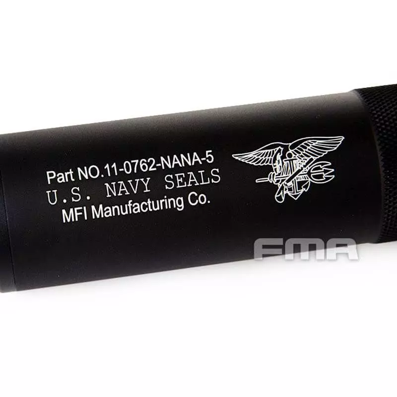 Silenciador longo externo FMA PRETO