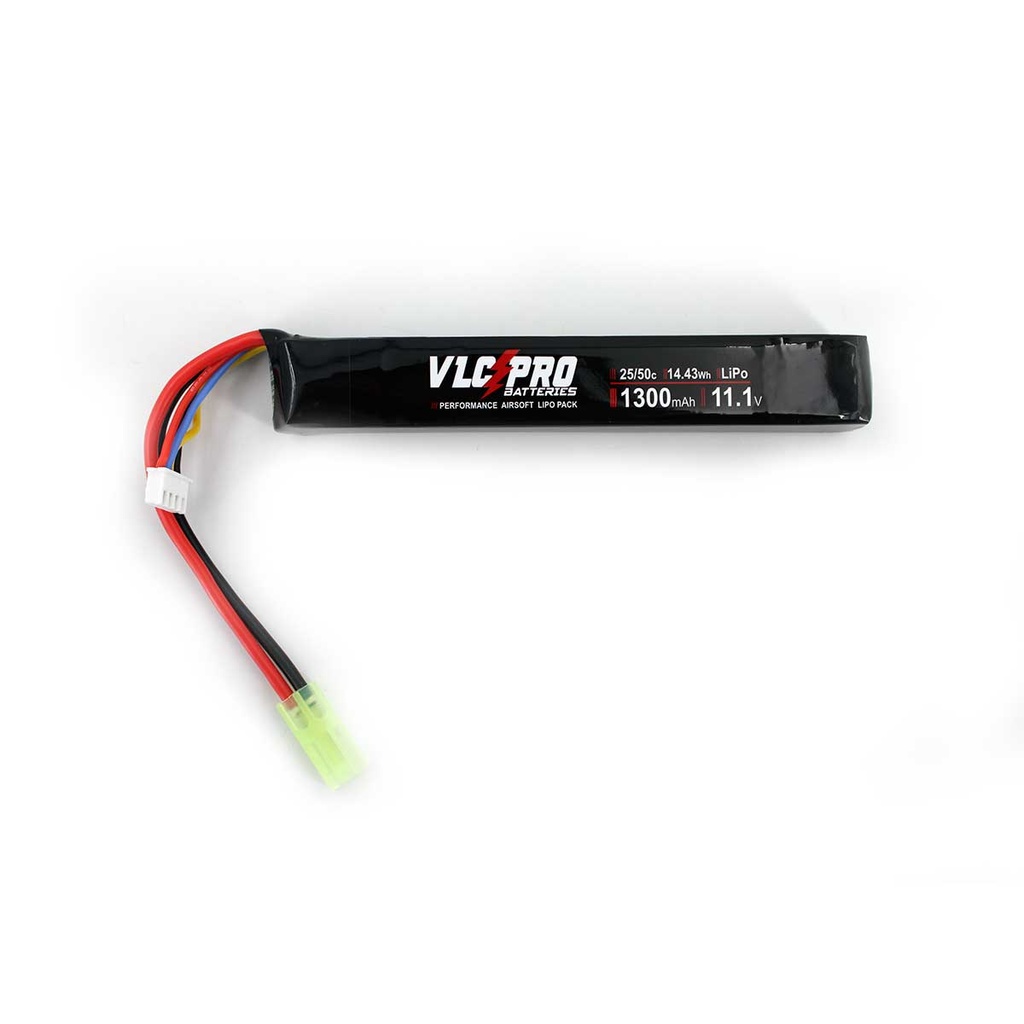 Bateria VLC PRO LiPo 11,1V 1300 mAh 25C 50C (mini tamiya)