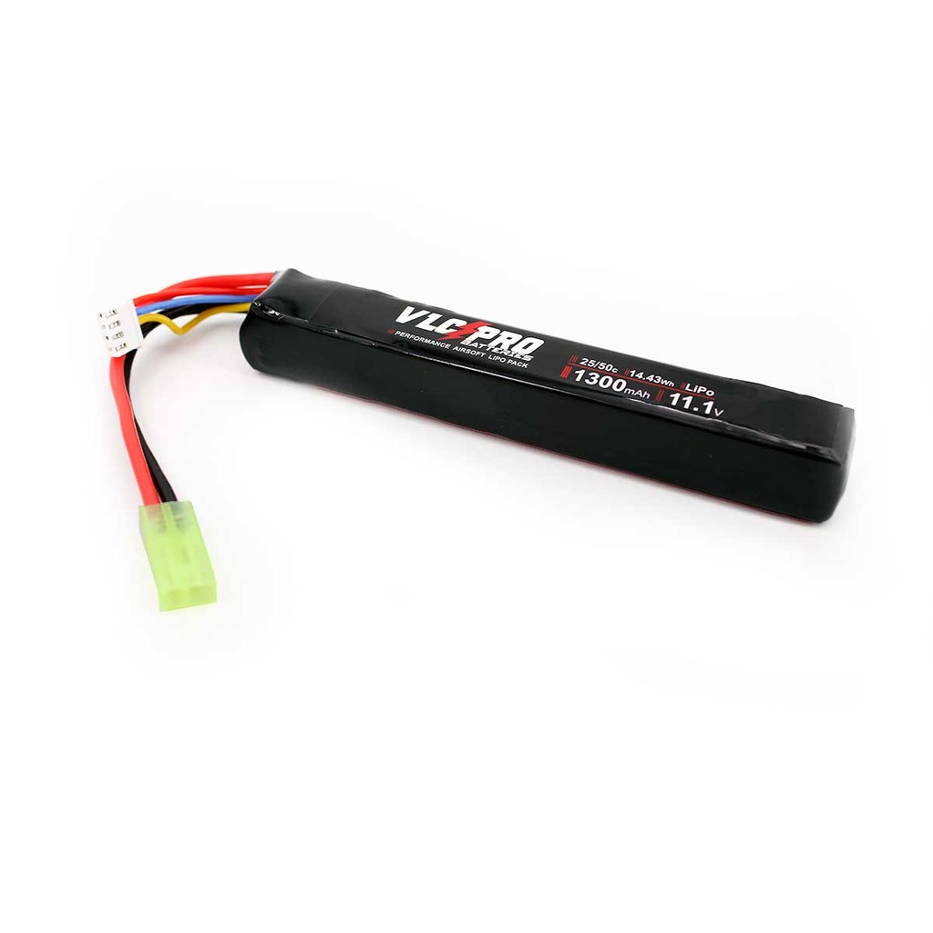 Bateria VLC PRO LiPo 11,1V 1300 mAh 25C 50C (mini tamiya)